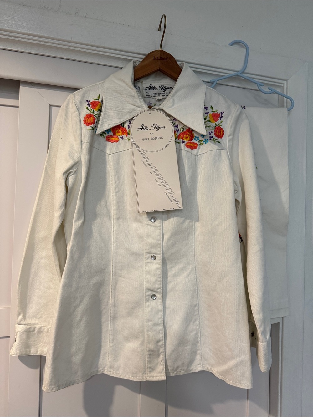 Vintage western white denim Embroidered set - Picture 12 of 12